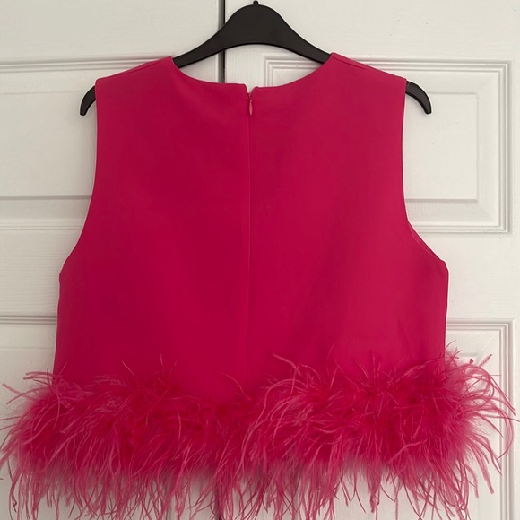 LA'ROS Hot Rose Feather Top, medium, pink - Picture 6 of 6